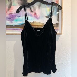 NWT - never worn Joie velvet cowlsneck cami. Brandi B in black Medium